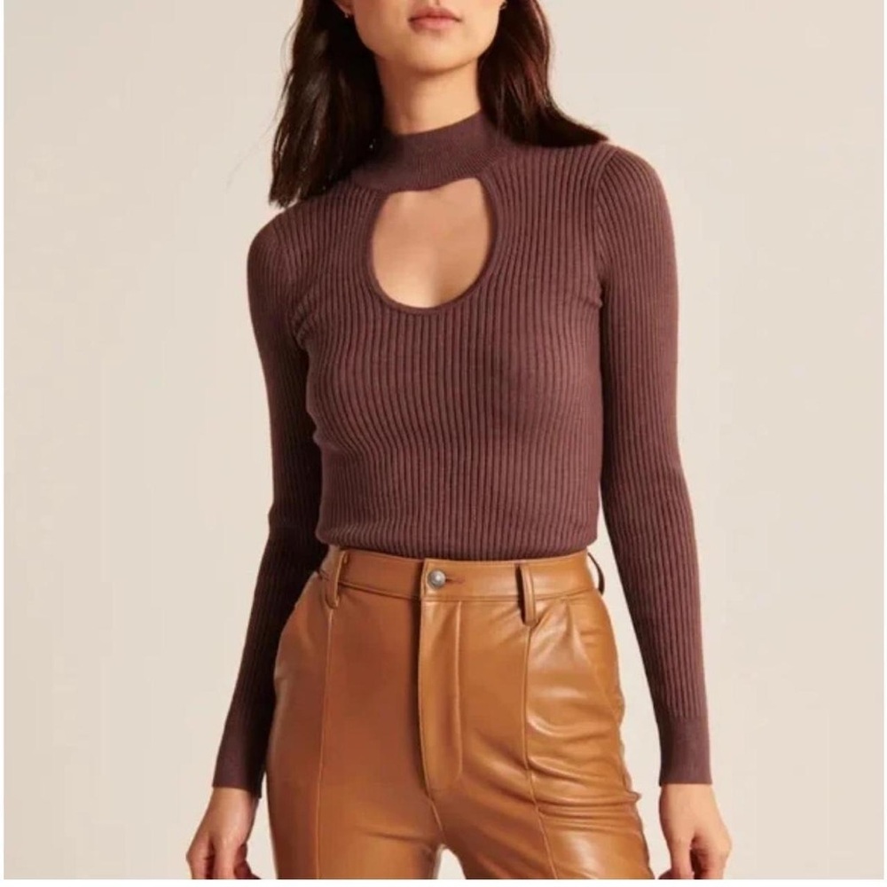 Abercrombie & Fitch Ottoman Keyhole Sweater Top NWOT